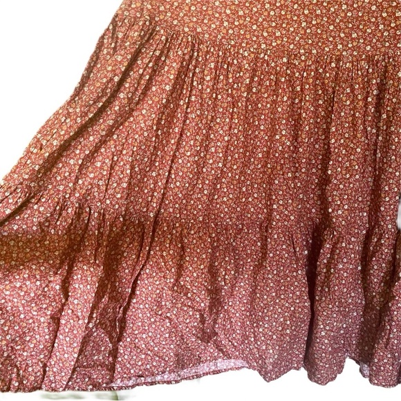 Christy Dawn Dress Emilia Floral Midi Cotton Rooibos Harvest S EUC - Picture 3 of 9